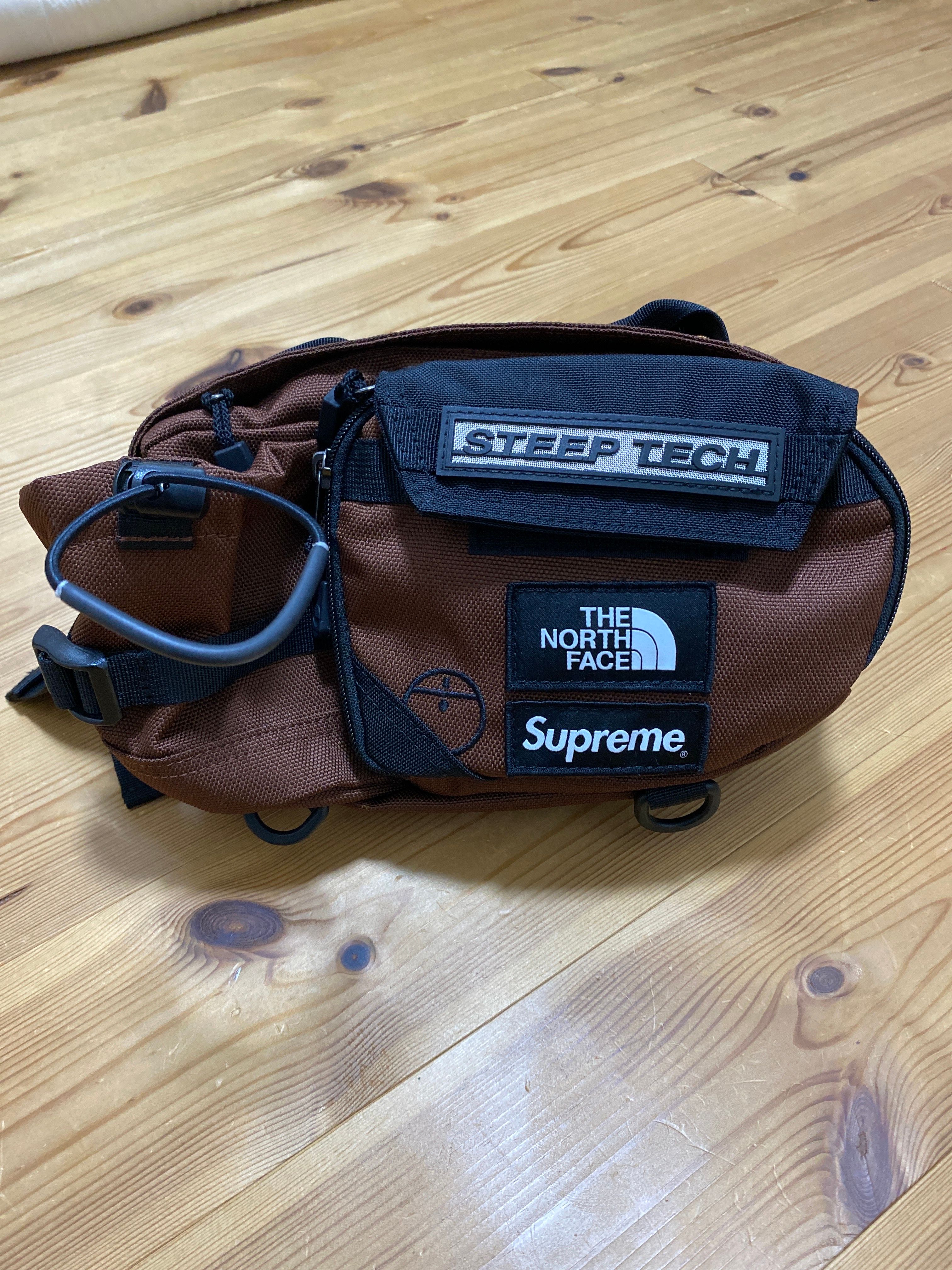 Supreme x The North Face Steep Tech Waist Bag "Brown" NM82291I / NF0A82YW
