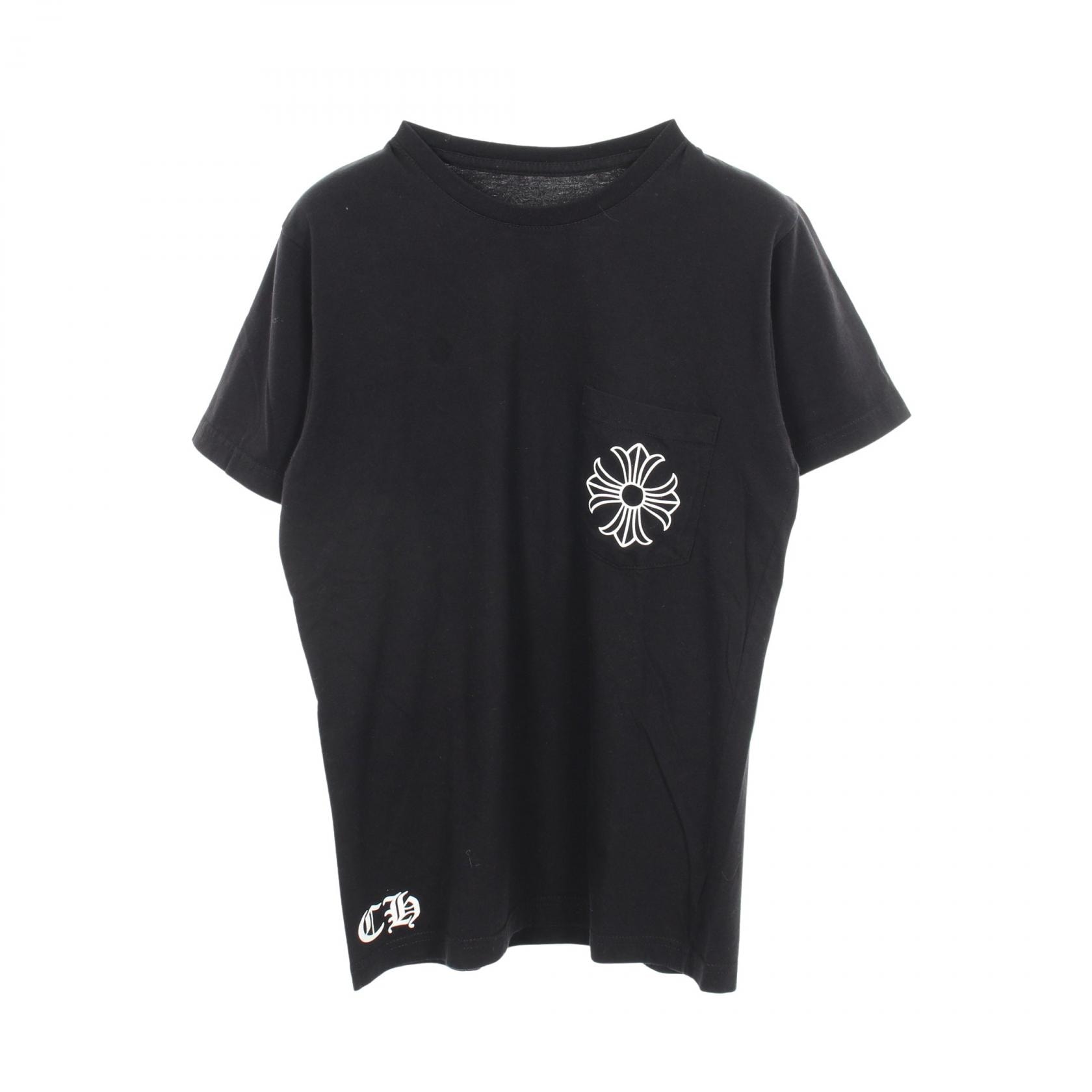 クロムハーツ CHROME HEARTS CHプラス バックプリント 半袖Tシャツ 衣料品 トップス コットン メンズ ブラック系 009-099126 【中古】