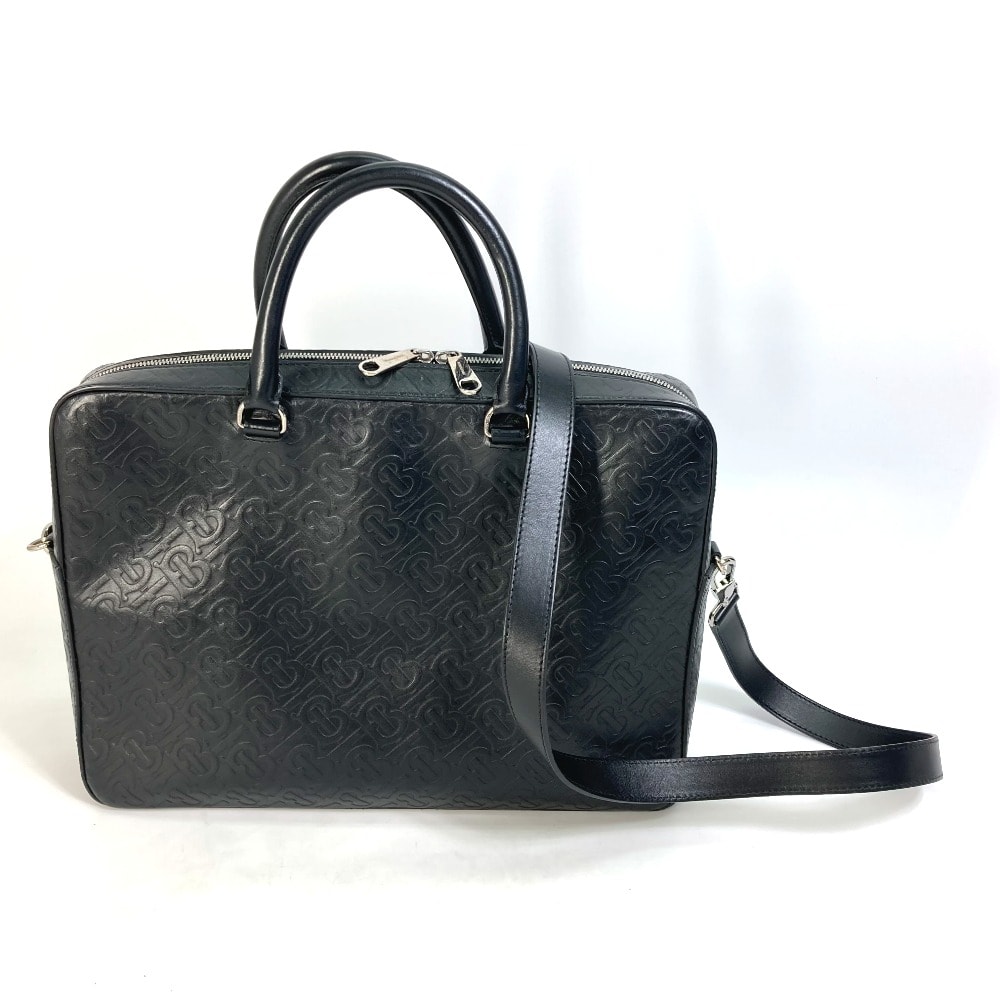 バーバリー BURBERRY TB 8014391 ハンドバッグ 斜め掛け 2WAYショルダーバッグ カバン ビジネスバッグ レザー ブラック