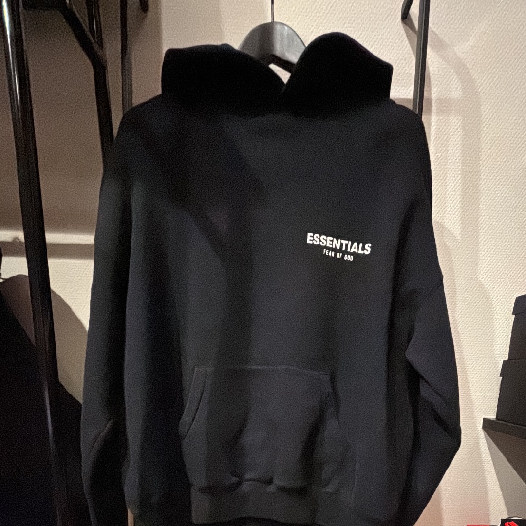 FEAR OF GOD Essentials Fleece Hoodie "Black"