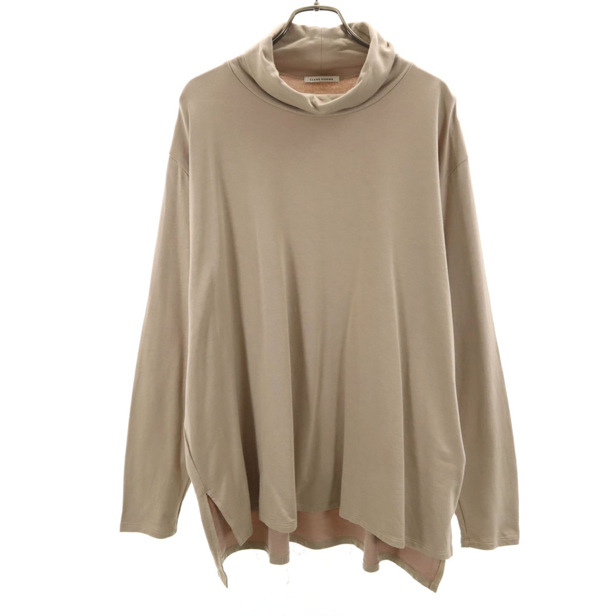 CLANE HOMME クラネオム 日本製 長袖 タートルネック Tシャツ 1 ベージュ