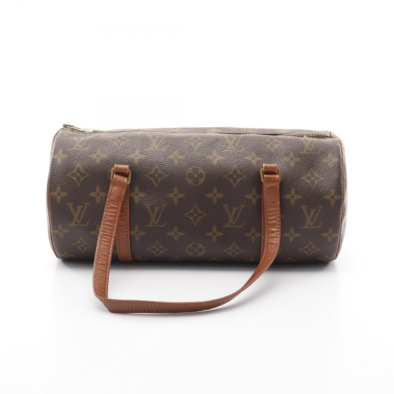 ルイ・ヴィトン LOUIS VUITTON パピヨン30 モノグラム 旧型 ハンドバッグ バッグ PVCコーティングキャンバス レザー レディース ブラウン系 M51365 【中古】