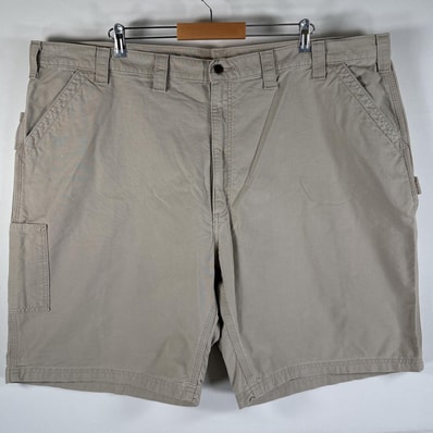 古着 カーハート Carhartt ショートパンツ 大きいサイズ ワークショーツ ワンポイント オリジナルフィット w50 ベージュ メンズ