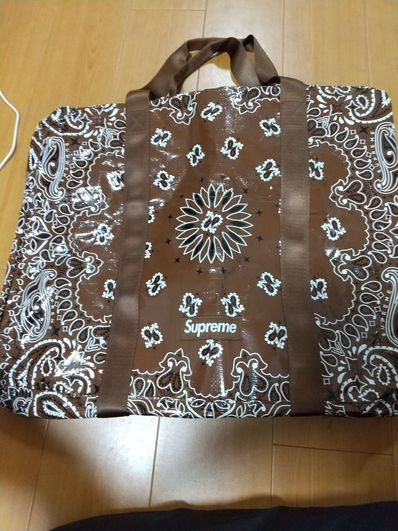 Supreme Bandana Tarp Large Duffle Bag "Brown"