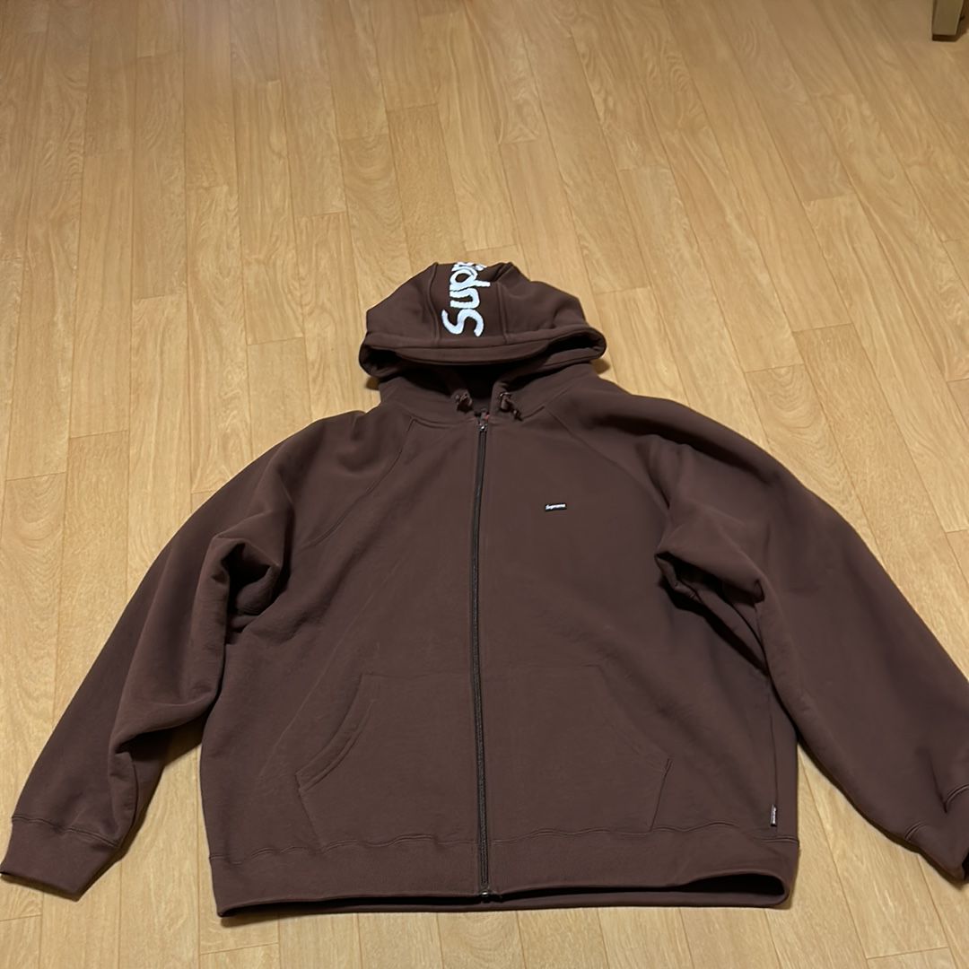 Supreme Brim Zip Up Hooded Sweatshirt "Dark Brown"