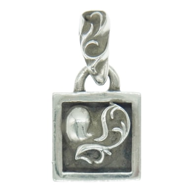 Chrome Hearts Framed Heart Charm "Silver"