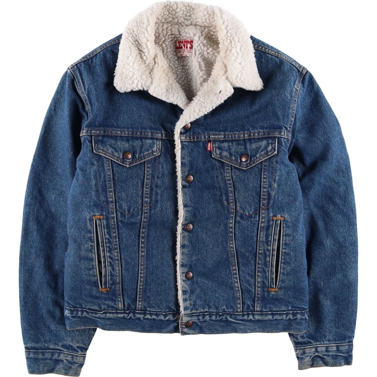 古着 80年代 リーバイス Levi's 70608-0216 デニムボアジャケット USA製 メンズM相当 ヴィンテージ/eaa630171