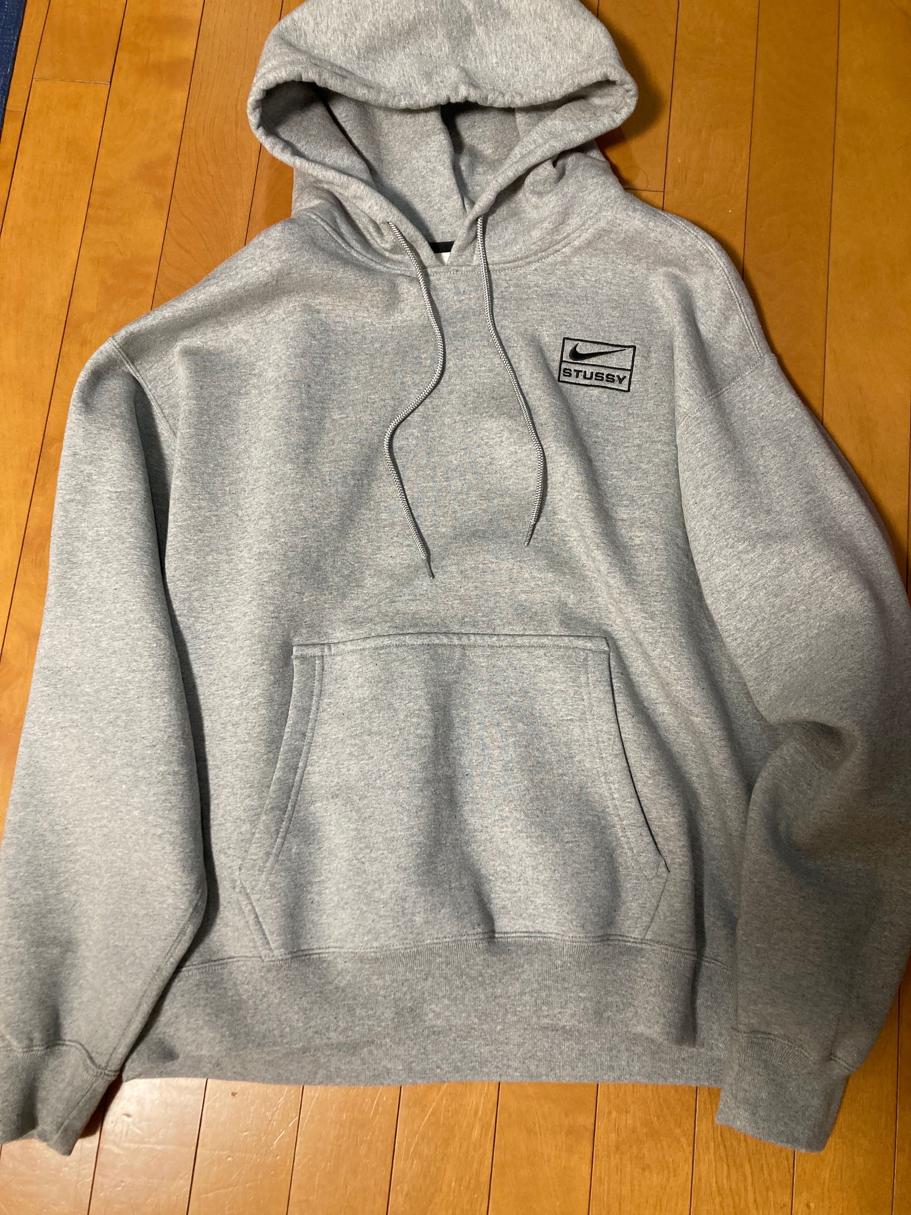 Stussy × Nike NRG Washed Hoodie (US Size) "Grey" DJ9488-063