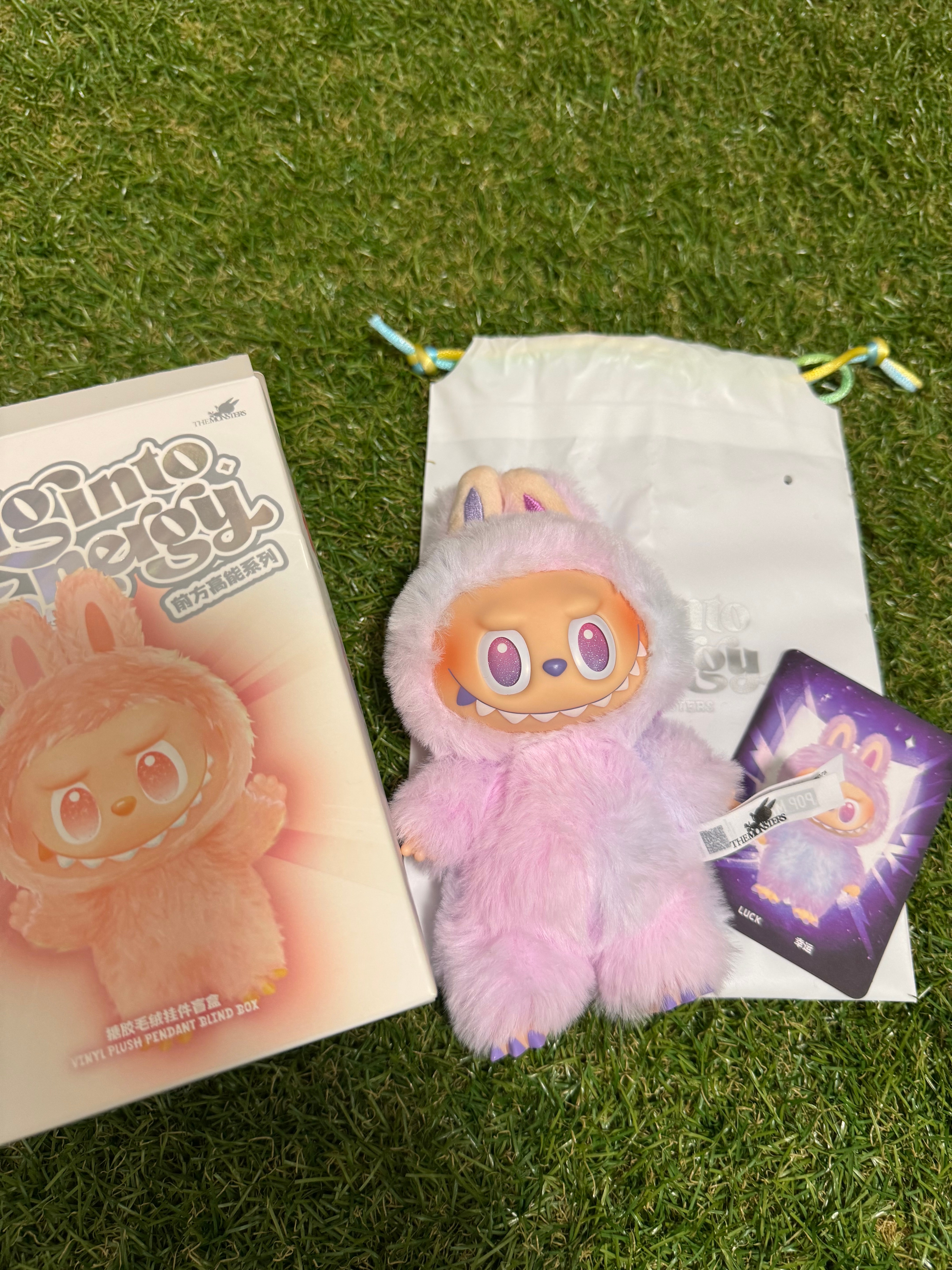 POP MART THE MONSTERS (LABUBU) Big into Energy Series Plush Pendant LUCK