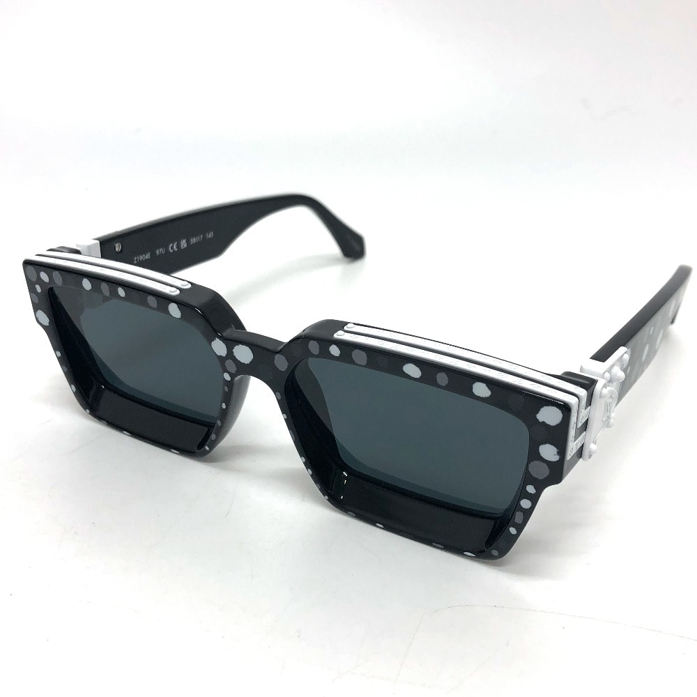 ルイヴィトン LOUIS VUITTON 1.1 ミリオネア・インフィニティ ドット Z1904E LV×YK サングラス プラスチック ブラック 新品同様