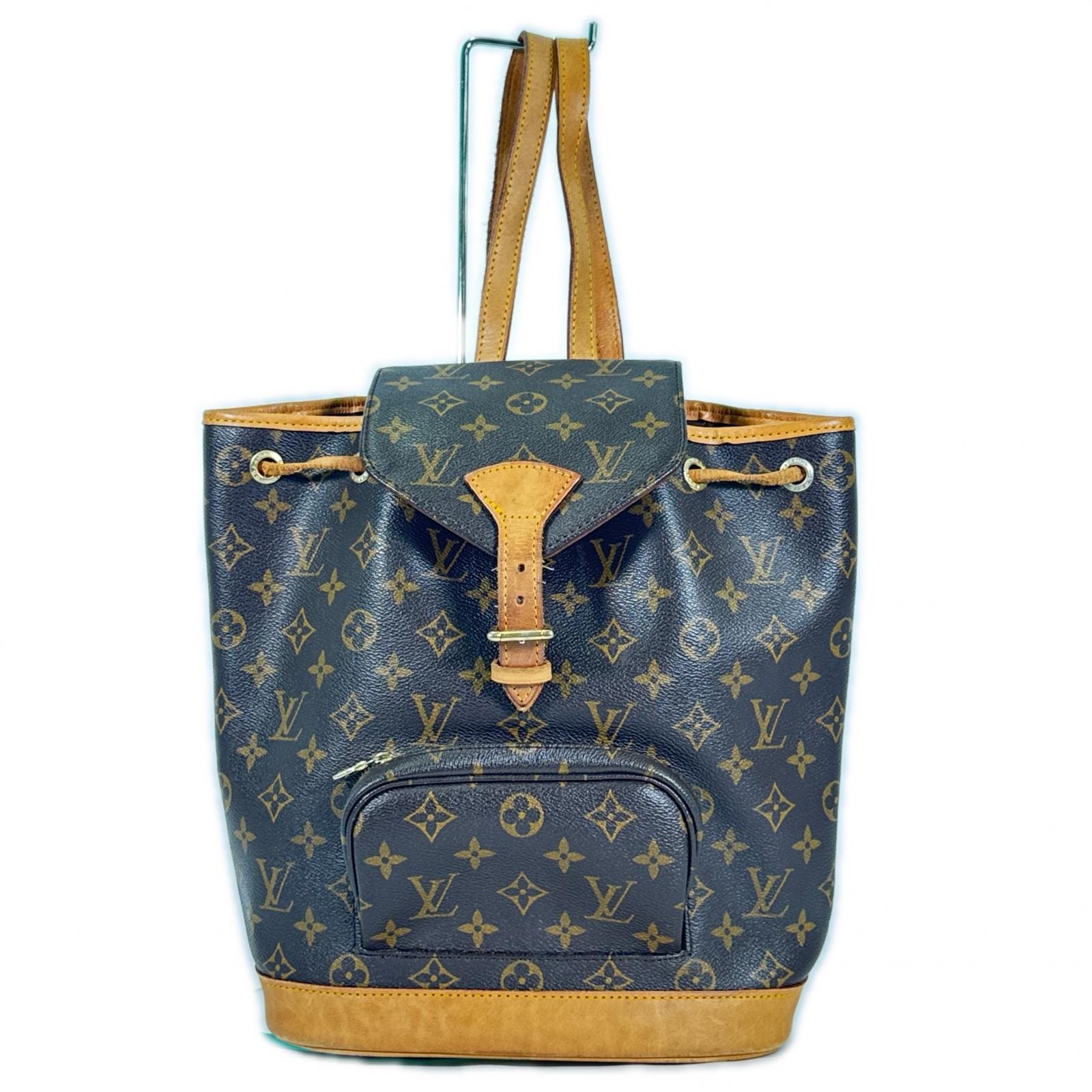 LOUIS VUITTON ルイ・ヴィトン M51135 バッグパック ファッション小物 モンスリ ブラウン オレンジ モンスリGM ユニセックス
