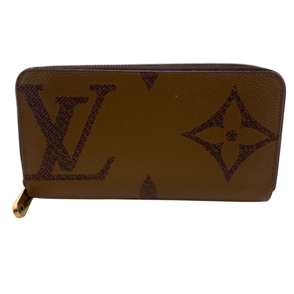 ルイヴィトン LOUIS VUITTON 長財布 ジャイアントモノグラムリバース ジッピーウォレット ラウンドファスナー M69353 ブラウン