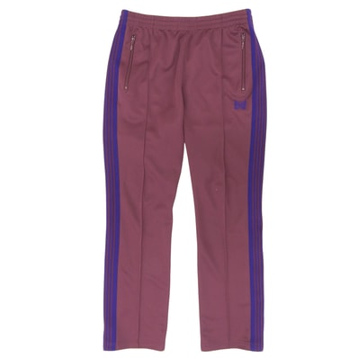 NEEDLES Narrow Track Pant - Poly Smooth "Bordeaux"