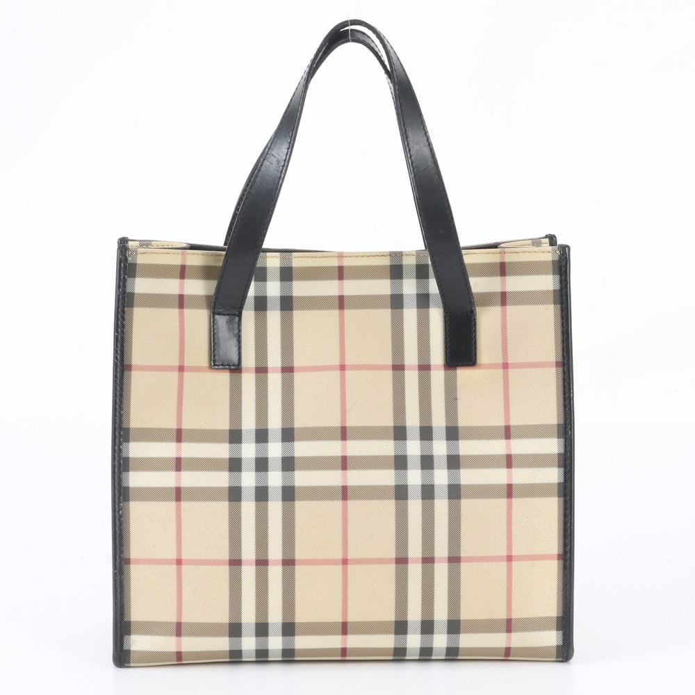■美品 バーバリー ノバ チェックトート バッグ