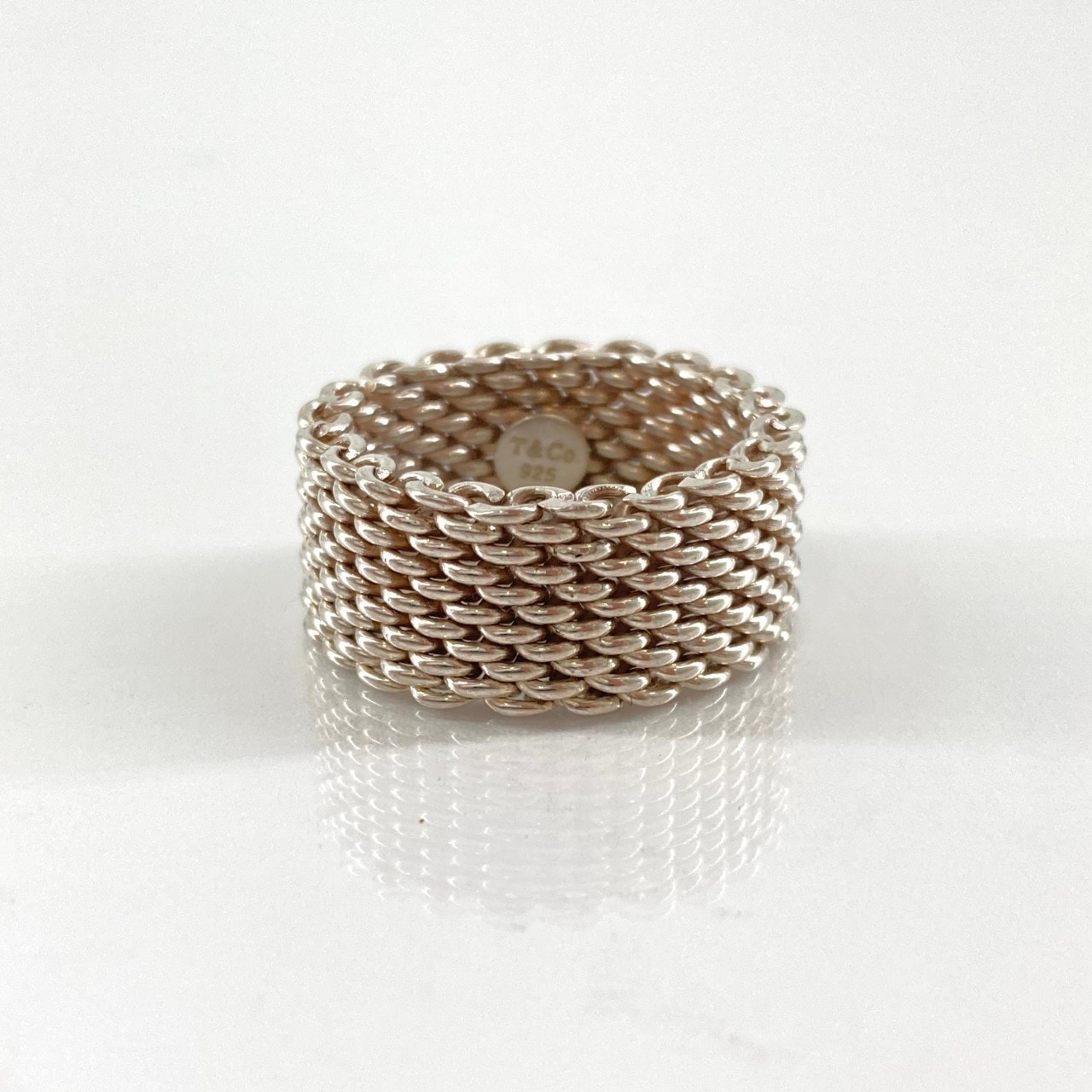 TIFFANY&Co.(ティファニー) サマセット メッシュ Ag925 #12号 リング・指輪 シルバー