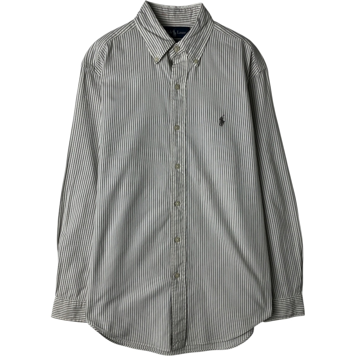 古着 ラルフローレン Ralph Lauren CLASSIC FIT クラシックフィット 長袖 ボタンダウンストライプシャツ メンズS相当/eaa628624