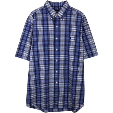 古着 ラルフローレン Ralph Lauren CLASSIC FIT クラシックフィット 半袖 ボタンダウン チェックシャツ メンズXL相当/eaa643970