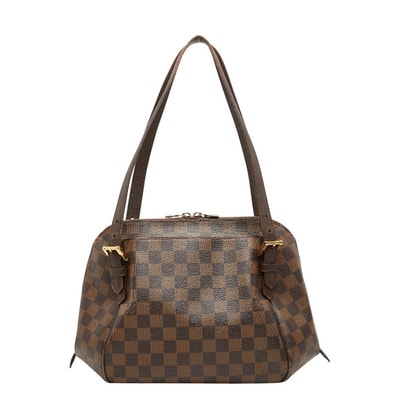 ルイ ヴィトン ダミエ ベレムMM ショルダーバッグ N51174 ブラウン PVC レザー レディース LOUIS VUITTON 【中古】
