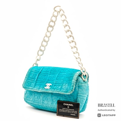 CHANEL シャネル テリークロス CCロゴ フラップバッグ CCロゴ 7633340 ショルダーバッグ Velvet レディース