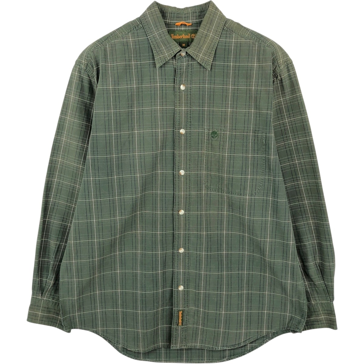 古着 90~00年代 ティンバーランド Timberland 長袖 コットンチェックシャツ メンズM相当/eaa662574