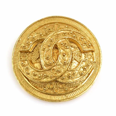 シャネル CHANEL ブローチ ココマーク メタル ゴールド レディース【中古】 e61706a