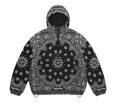 Supreme Reflective Bandana Anorak "Black"