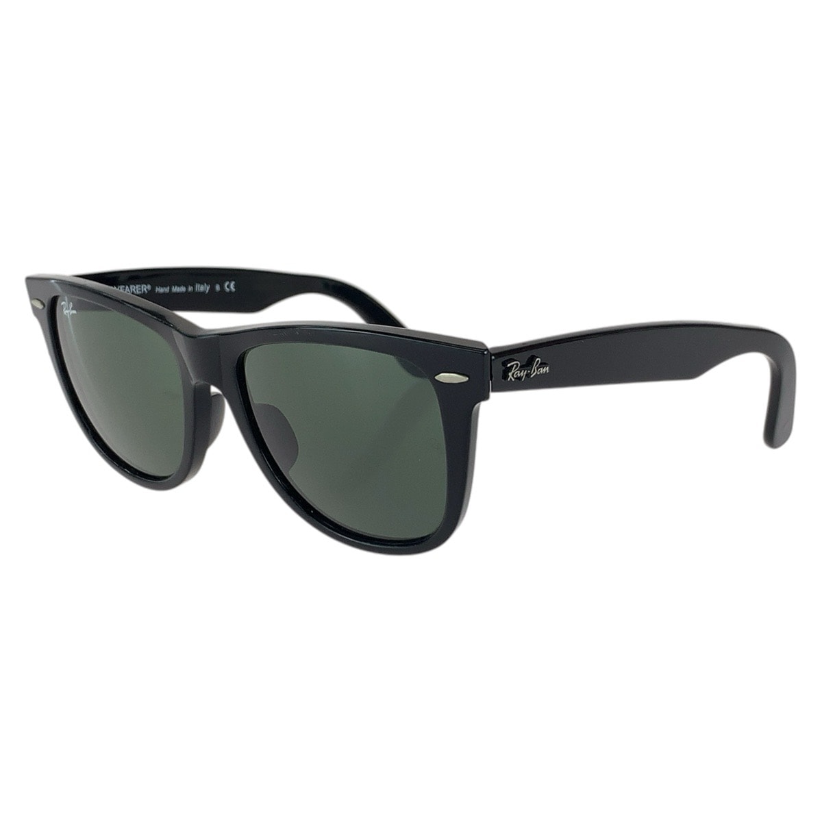 Ray-Ban レイバン ウェイファーラー アジアンモデル サイズ54□18 3N ブラック 黒 シルバー金具 プラスチック サングラス 男女兼用 ウェリントン 1-0296138 【中古】