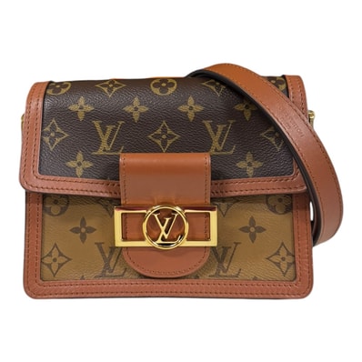 ルイヴィトン ドーフィーヌMINI モノグラム ショルダーバッグ モノグラムキャンバス M45959 ブラウン レディース LOUIS VUITTON 中古
