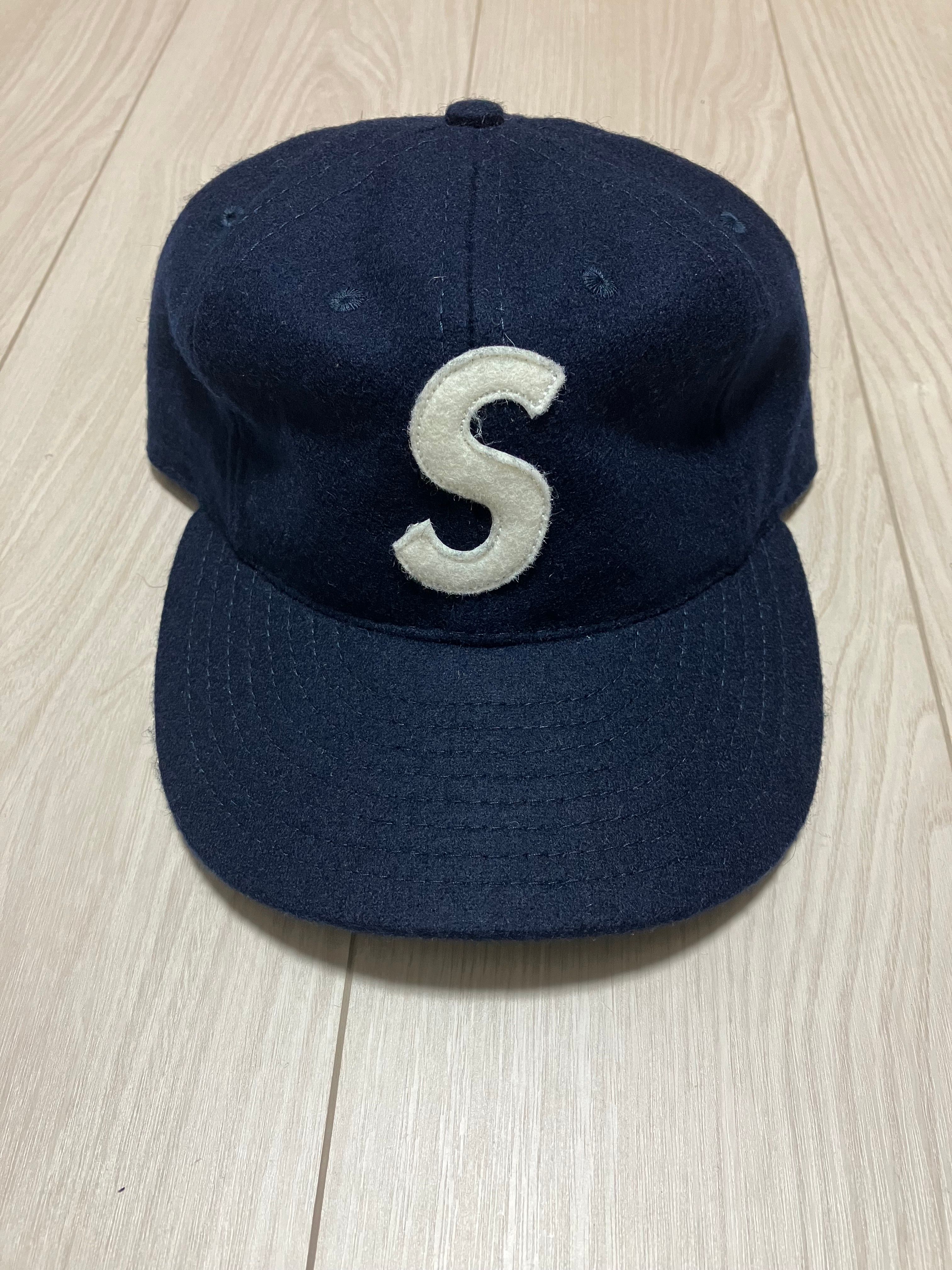 Supreme Ebbets S Logo Fitted 6-Panel "Navy"