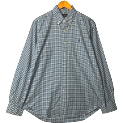 古着 ラルフローレン Ralph Lauren ギンガムチェック 長袖 ボタンダウンチェックシャツ メンズL相当/eaa575421