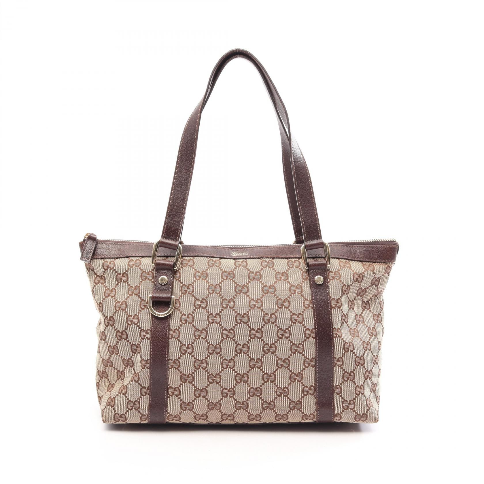 D (傷や汚れあり)】グッチ GUCCI アビー GGキャンバス トートバッグ