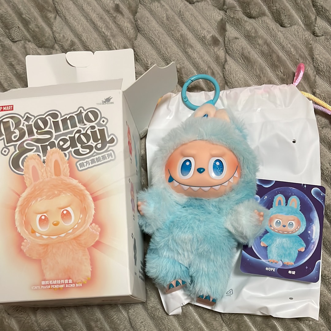 POP MART THE MONSTERS (LABUBU) Big into Energy Series Plush Pendant HOPE