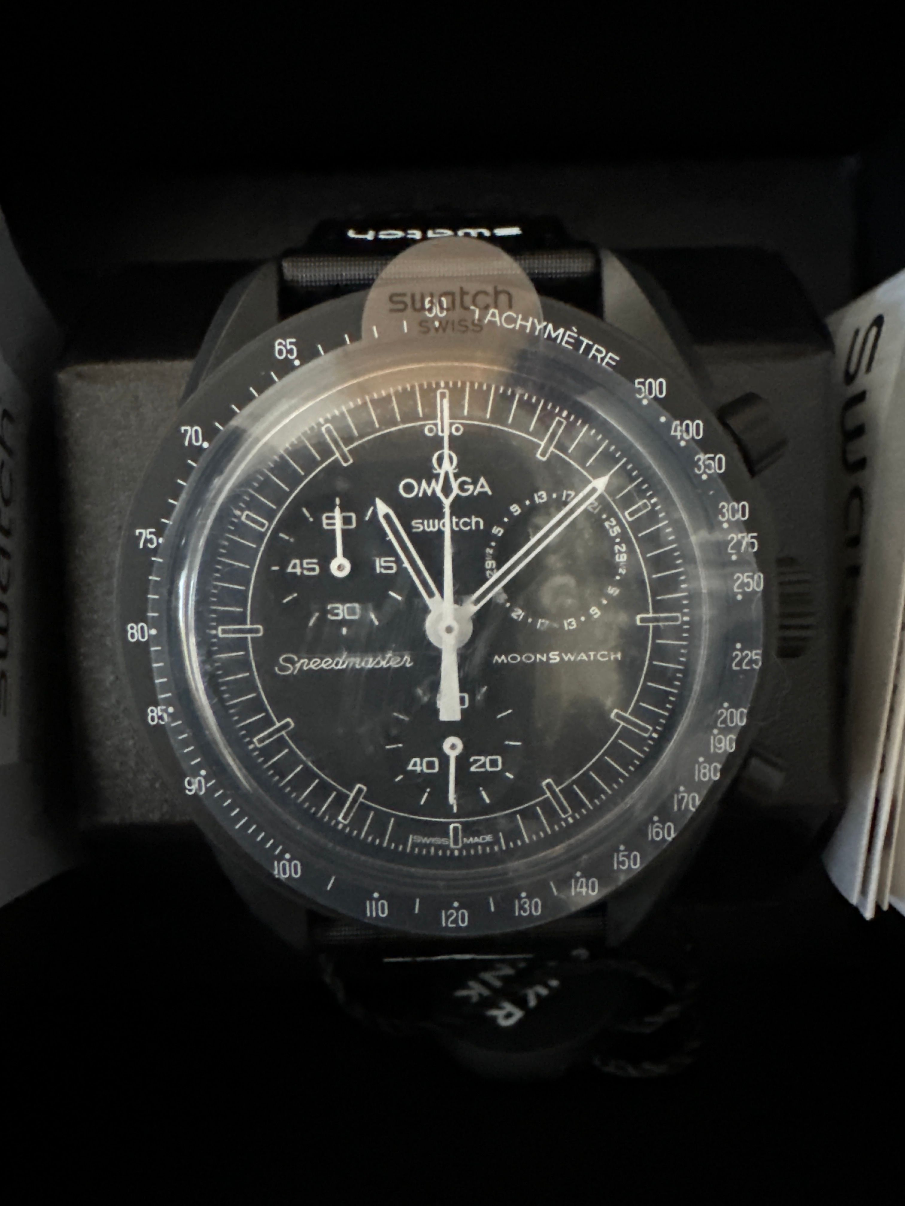 Snoopy x OMEGA x Swatch BIOCERAMIC MoonSwatch Mission To The Moonphase "Black" SO33B700