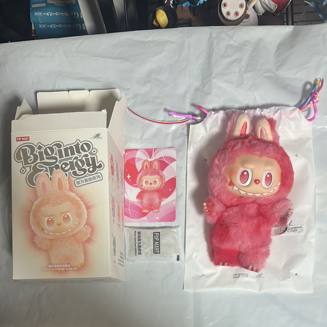 POP MART THE MONSTERS (LABUBU) Big into Energy Series Plush Pendant LOVE