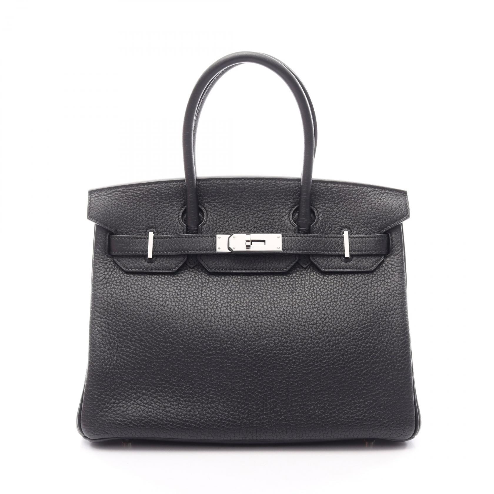 エルメス HERMES バーキン30 ハンドバッグ バッグ レザー トゴ トゴ □O刻印(2011年製造) レディース ブラック系 【中古】