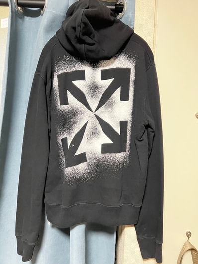 OFF-WHITE Stencil Slim Hoodie "Black"