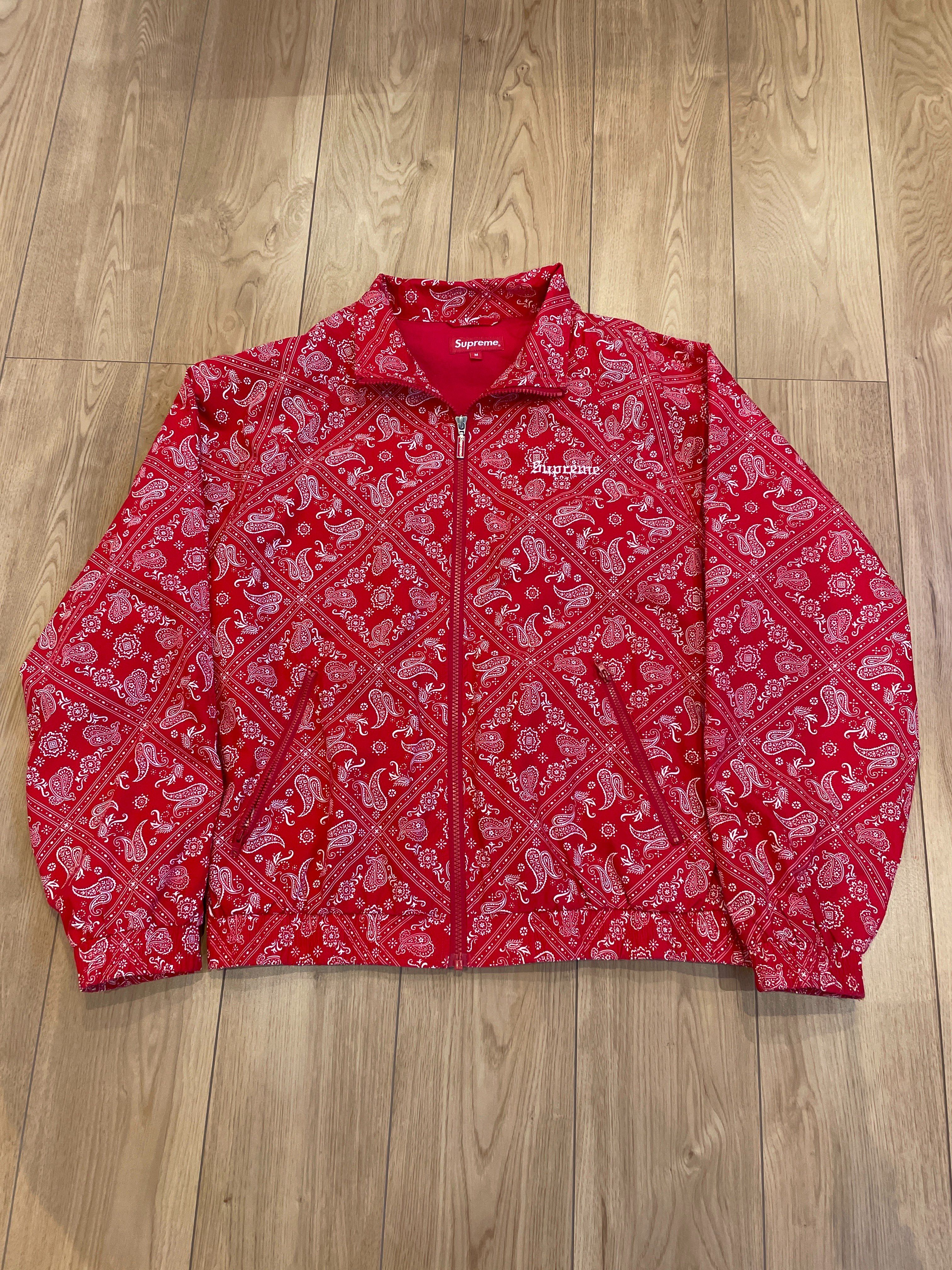 Supreme Bandana Track Jacket "Red"