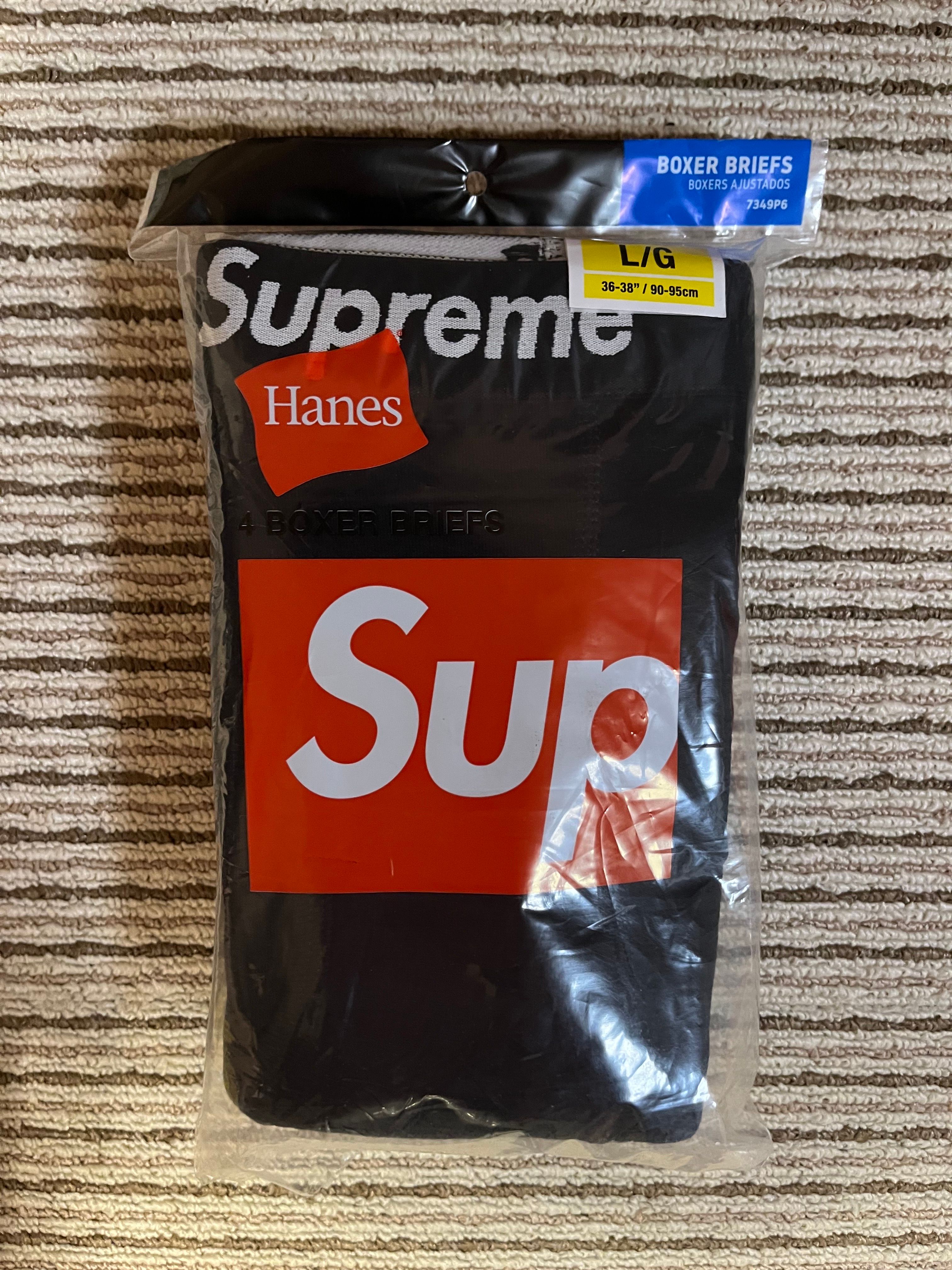Supreme / Hanes Boxer Briefs (4 Pack) "Black"(23SS)