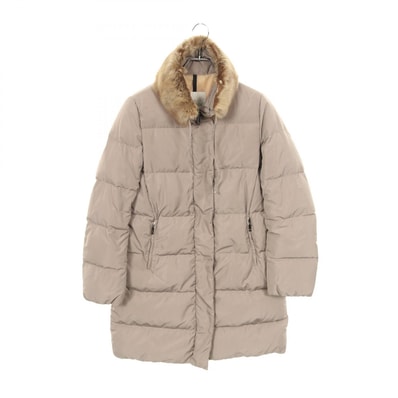 モンクレール MONCLER CLEM ダウンジャケット 衣料品 アウター ポリエステル レディース ベージュ系 4994120 【中古】