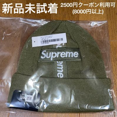 Supreme New Era® Cross Box Logo Beanie "Light Olive"
