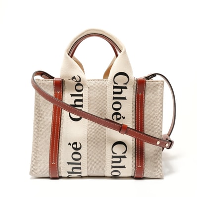 クロエ Chloe ウッディスモール 2WAY ショルダーバッグ【中古】