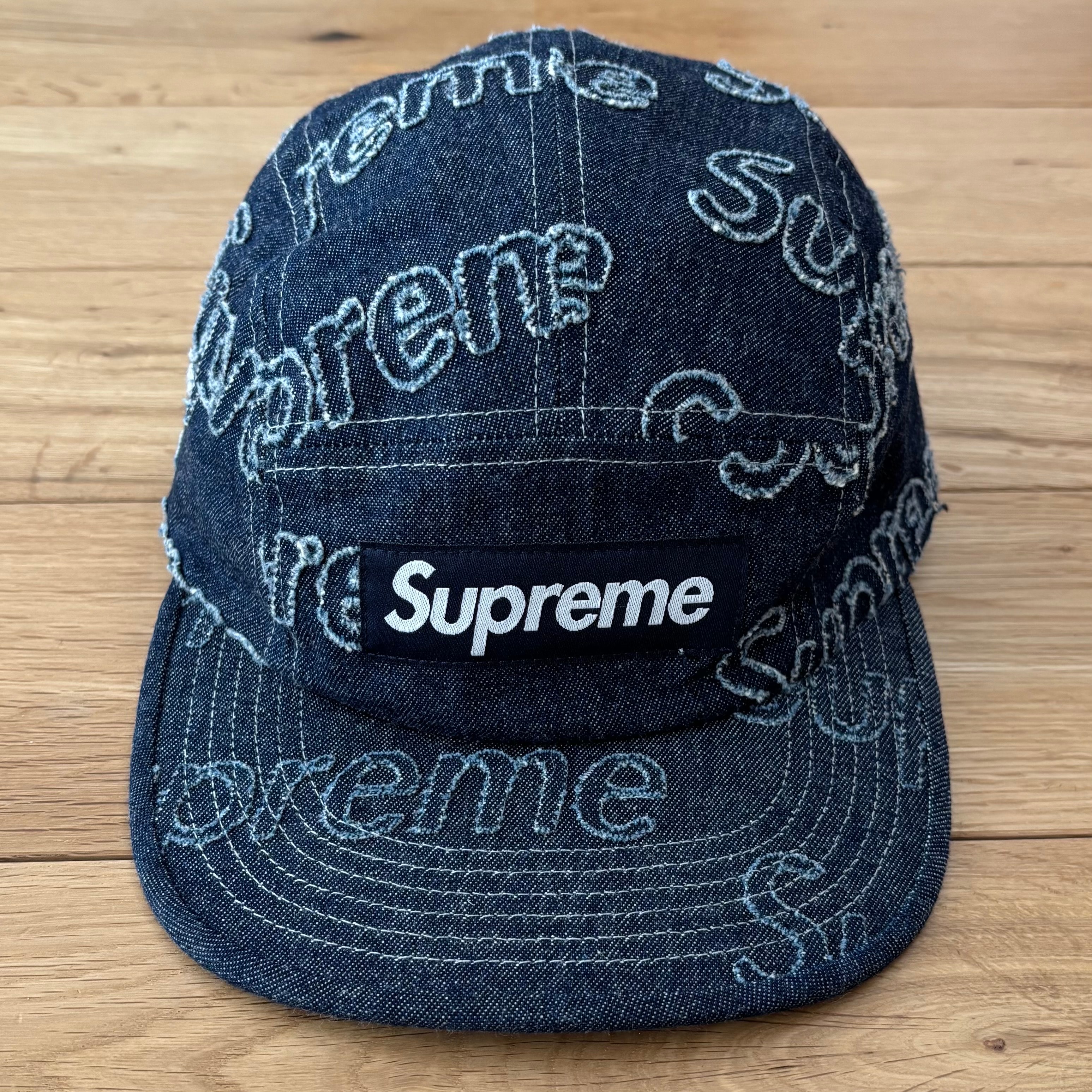 Supreme Lasered Denim Camp Cap "Indigo"