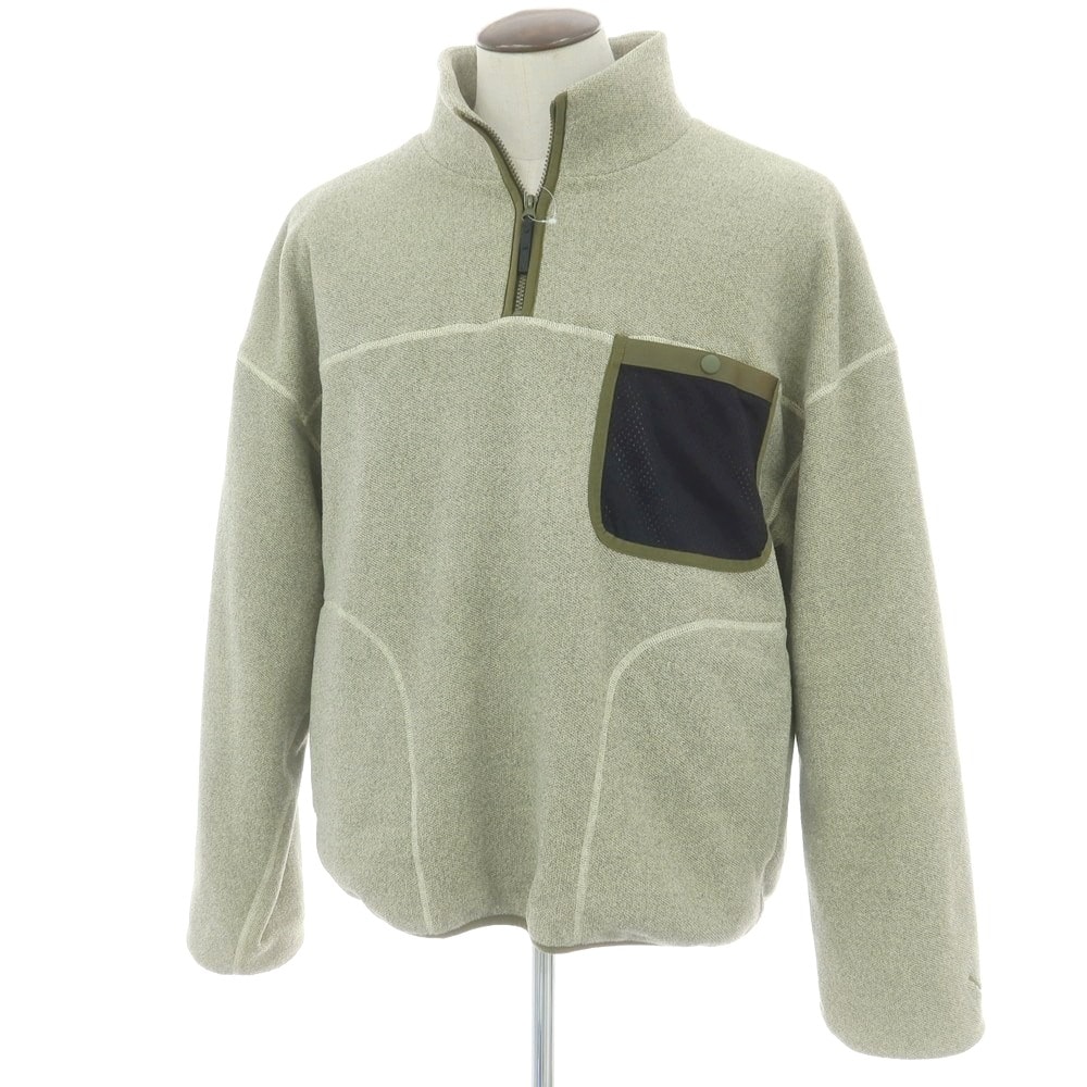 【中古】サタデーズ ニューヨークシティ Saturdays NYC ポリエステル フリースジャケット オリーブ【サイズL】【メンズ】