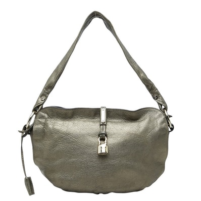 セリーヌ ビタースウィート ワンショルダーバッグ メタリック ブロンズ レザー レディース CELINE 【中古】
