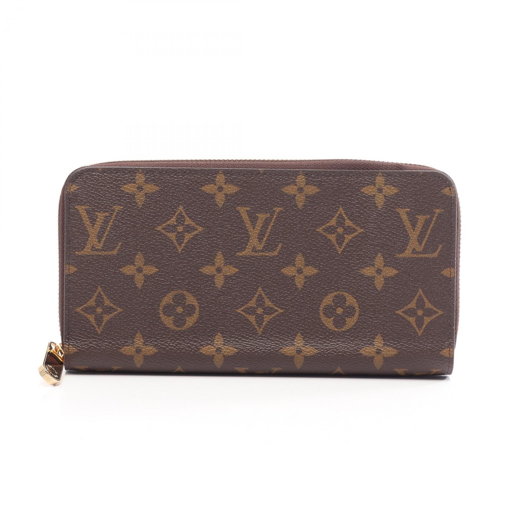 ルイ・ヴィトン LOUIS VUITTON ジッピーウォレット モノグラム ローズバレリーヌ ラウンド長財布 財布 PVCコーティングキャンバス レザー モノグラム ローズバレリーヌ レディース ブラウン系 / ピンク系 M41894