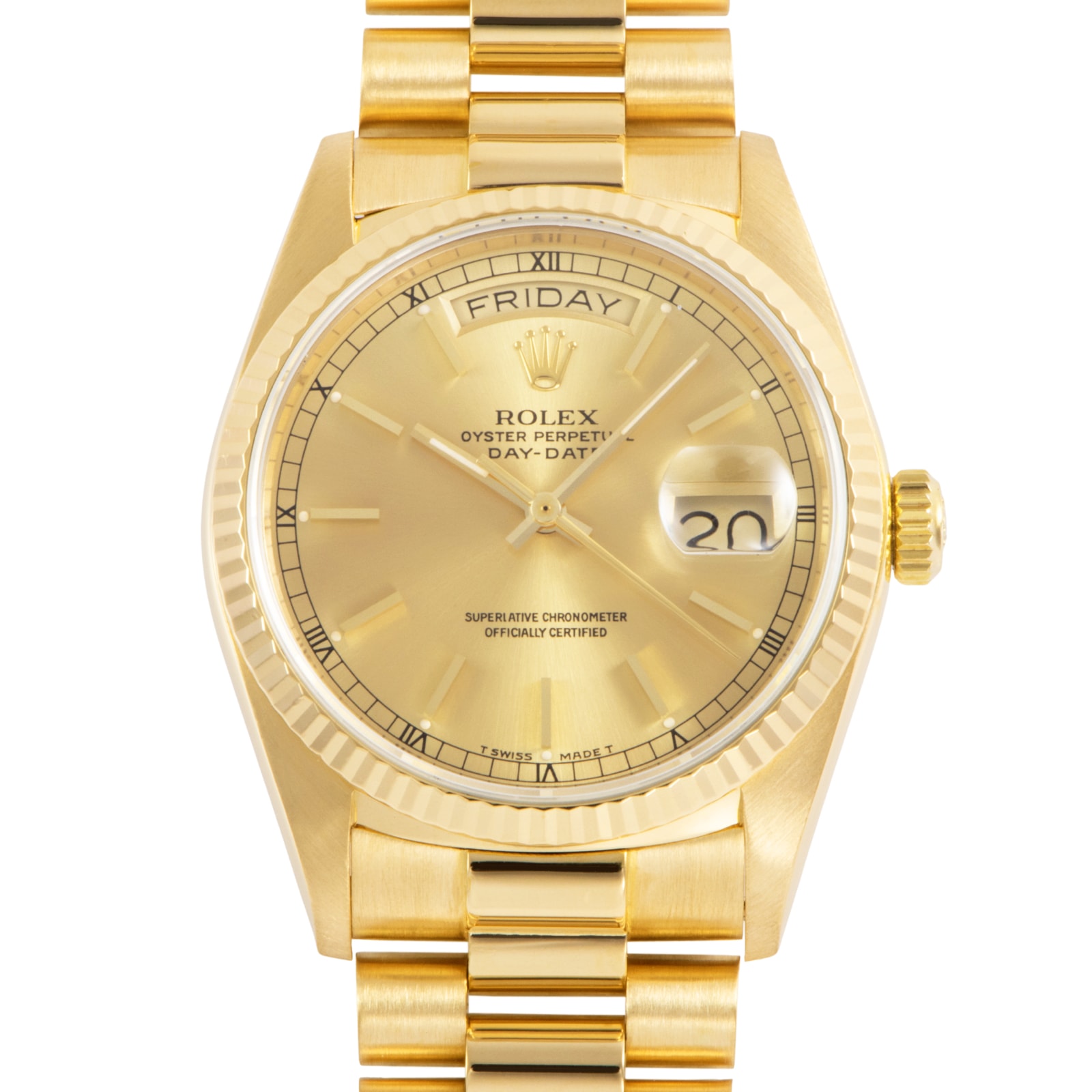 ROLEX ロレックス デイデイト 18038 1986年製 Tritium K18YG【中古】