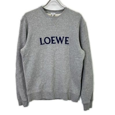 ロエベ H526Y24J26 グレー ロゴ刺繍スウェット S