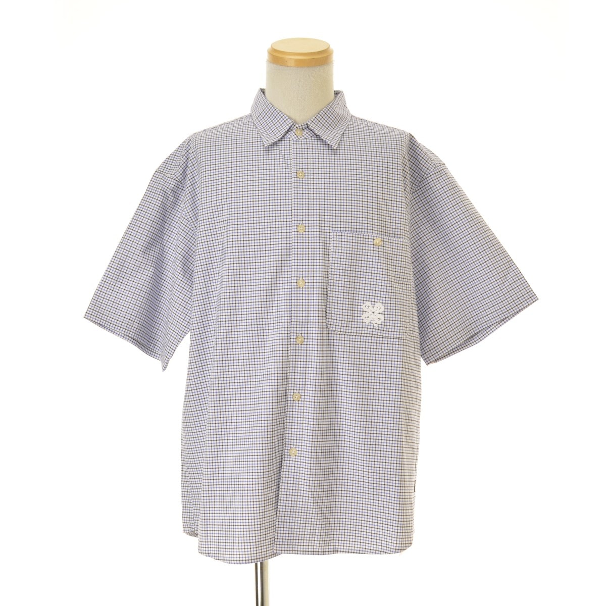 BOTT Plaid S/S Shirt "Blue"