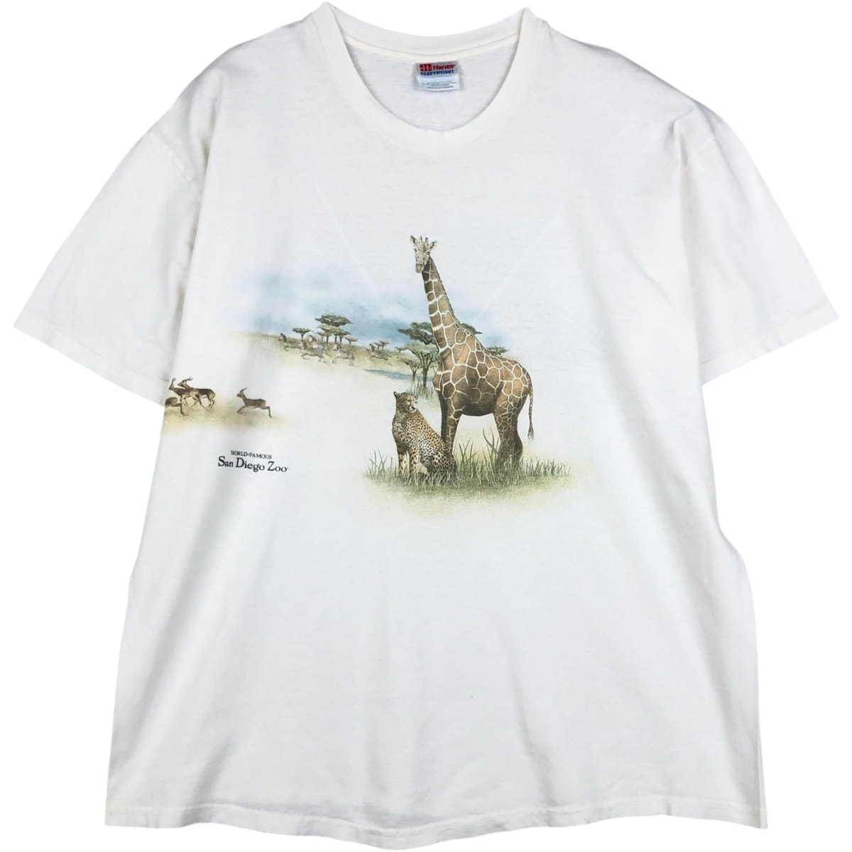 古着 00年代 ヘインズ Hanes HEAVYWEIGHT アニマルTシャツ メンズXL相当/eaa646508