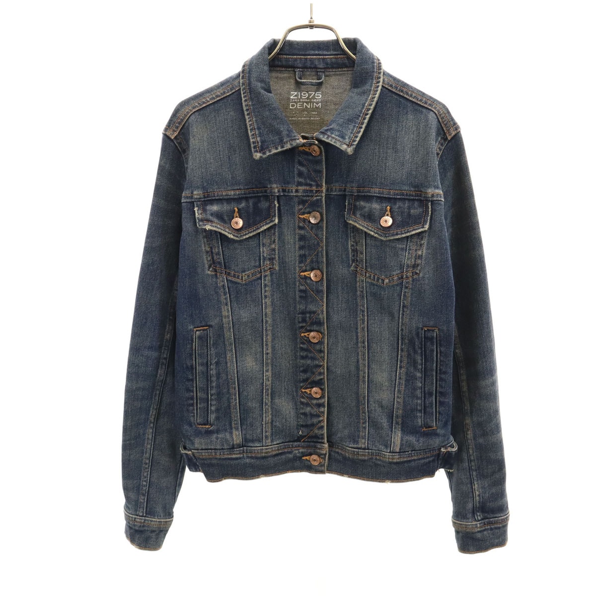 ZARA BASIC ザラベーシック デニムジャケット M インディゴ ジージャン トラッカー